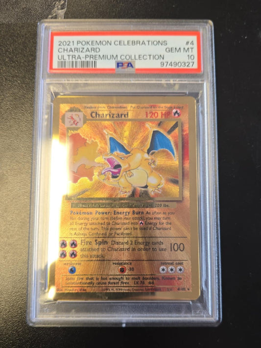 PSA 10 Golden Charizard #4 Celebrations 2021