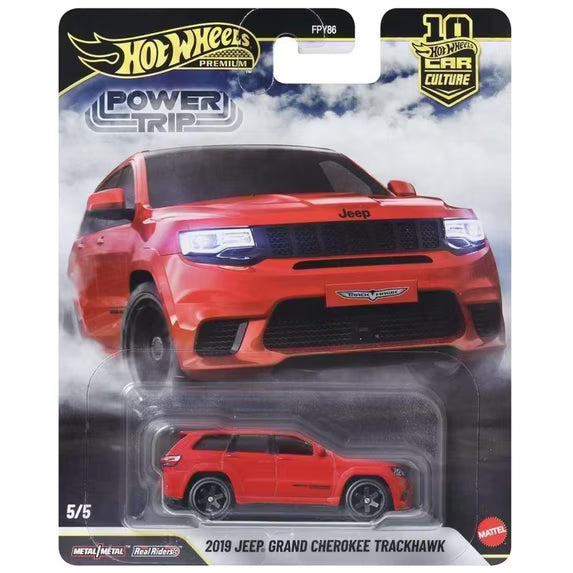 Hot Wheels 2019 Jeep Grand Cherokee Trackhawk Power Trip Car Culture Premium