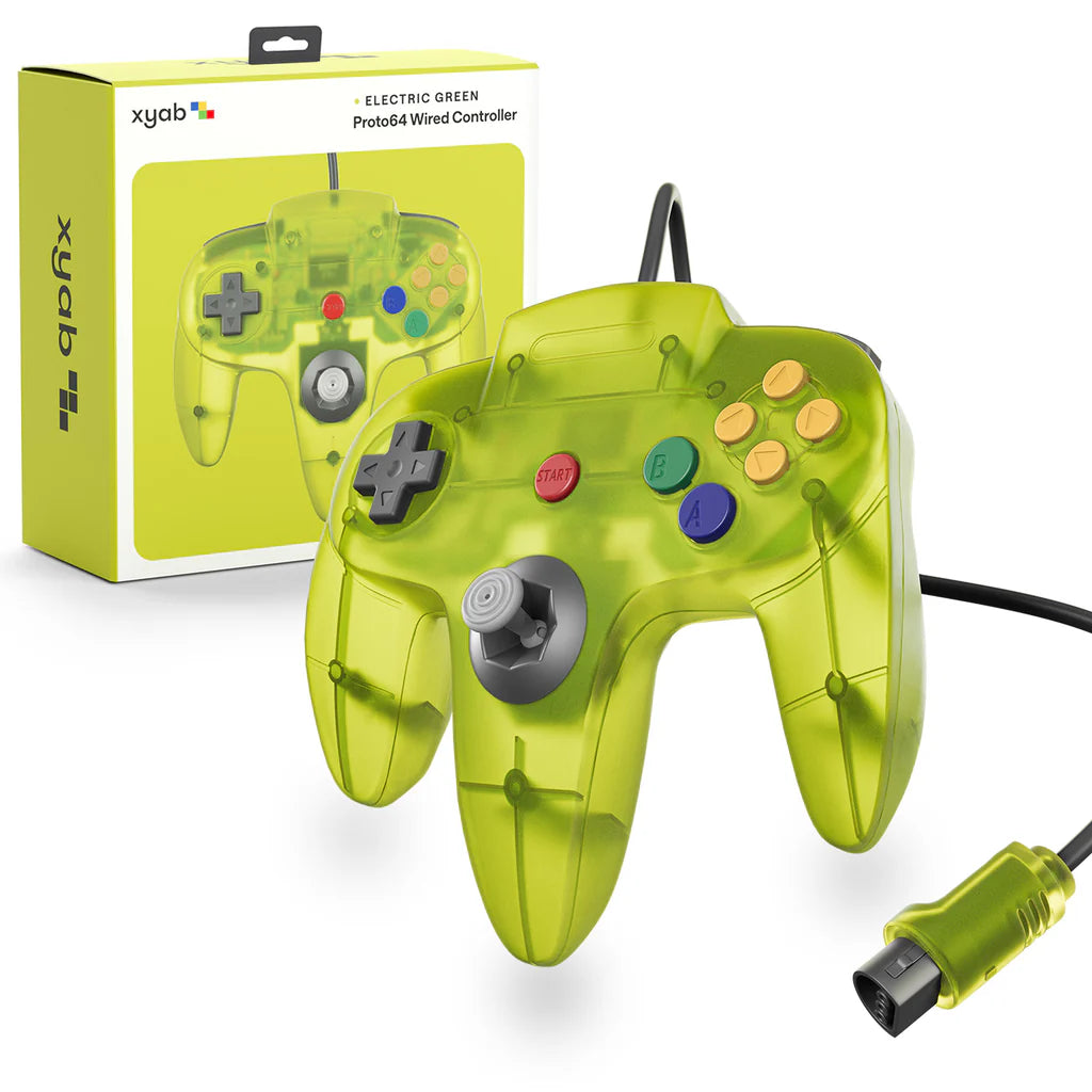 XYAB Clear Yellow PROTO64 Wired Controller - Nintendo 64