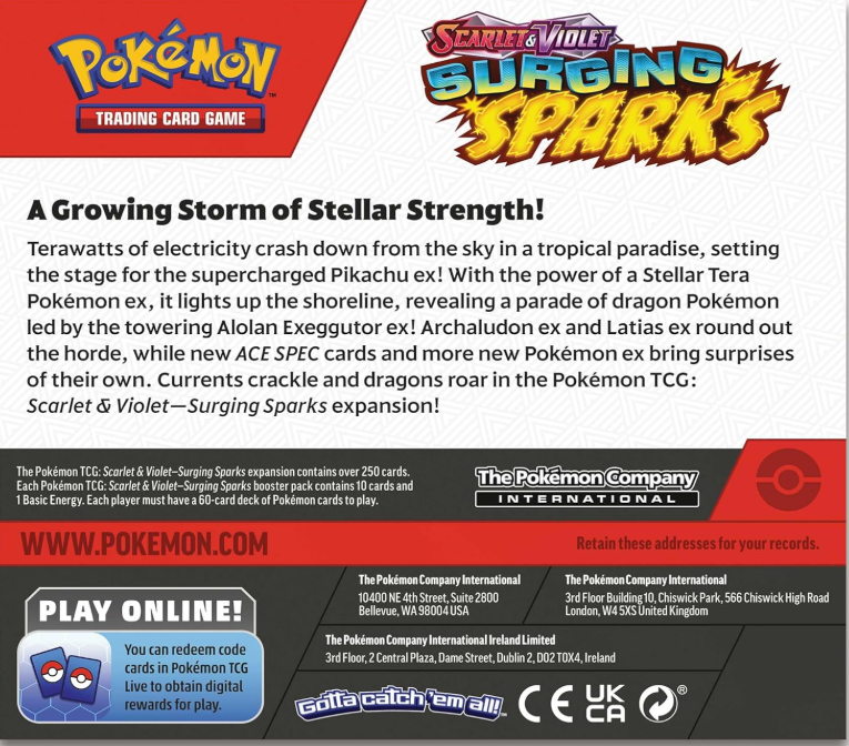 Surging Sparks Booster Pack - SV08: Surging Sparks (SV08)