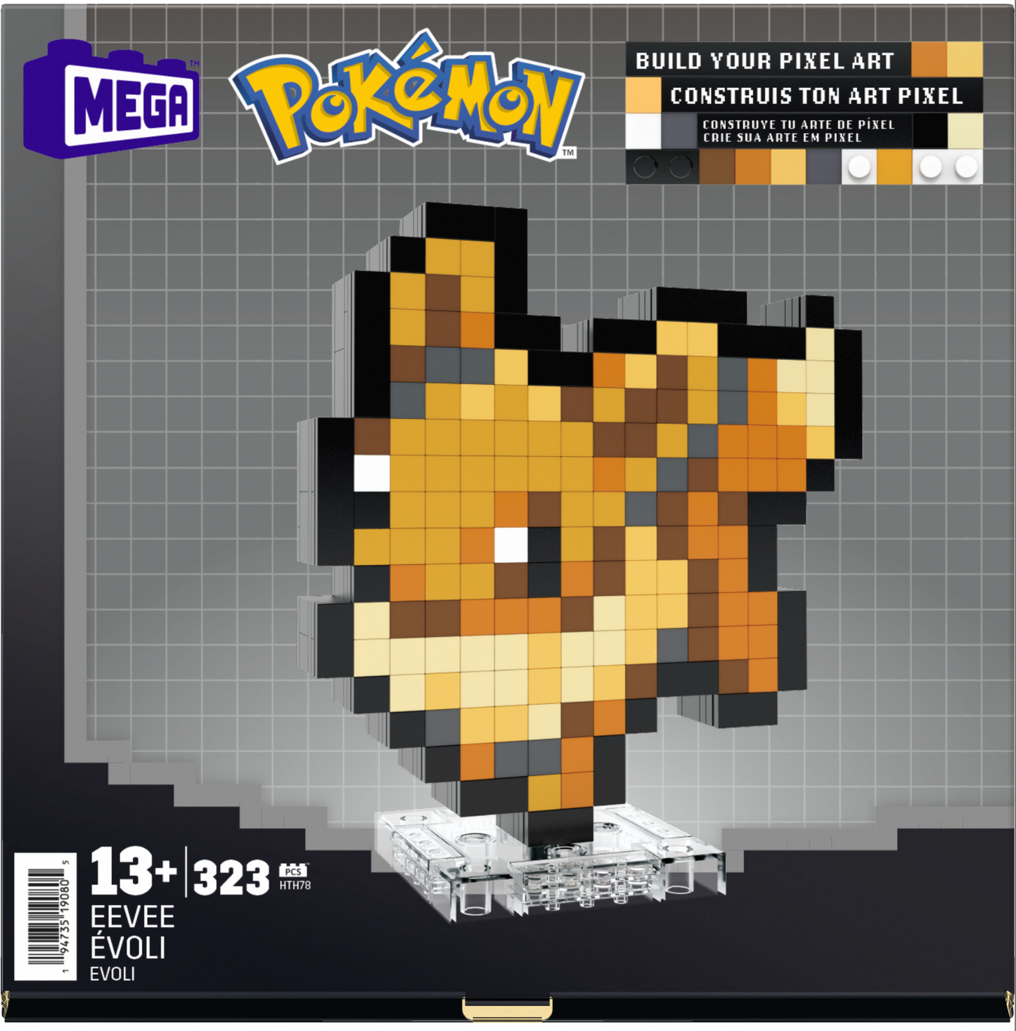 MEGA Pokémon Eevee Building Toy Kit (323 Pieces) Retro Set For Collectors