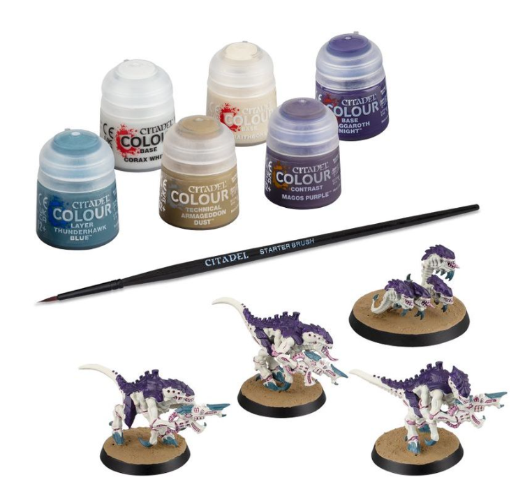 Tyranids: Termagants and Ripper Swarm + Paints Set