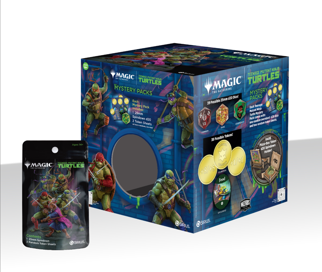 Sirius Dice: Magic The Gathering - Teenage Mutant Ninja Turtles Treasure Packs PDQ