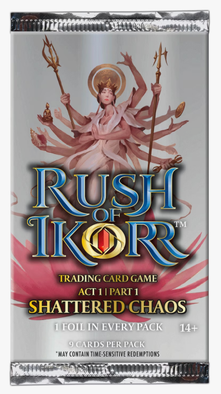 Rush of Ikorr Trading Card Game Act Part 1: Shattered Chaos Booster Pack
