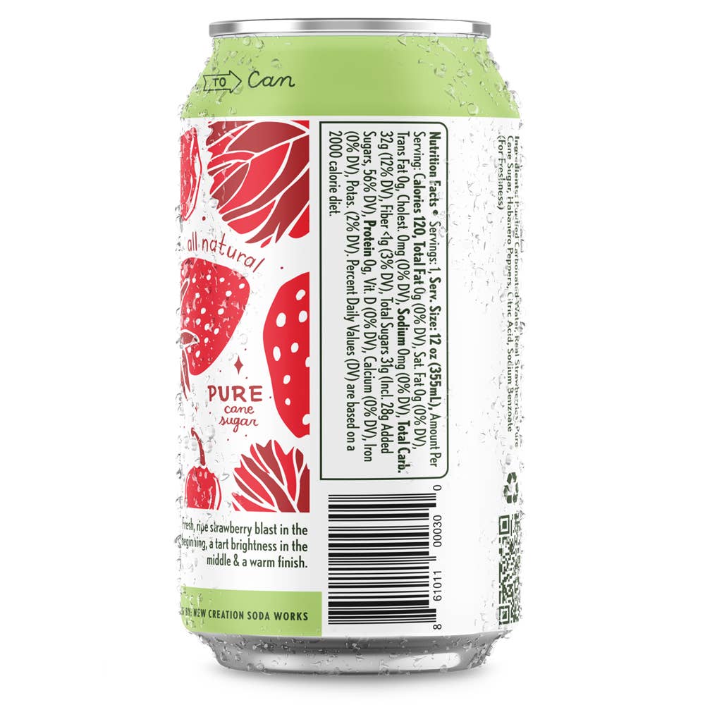 Jack'd Strawberry Habanero Soda (Case of 16)