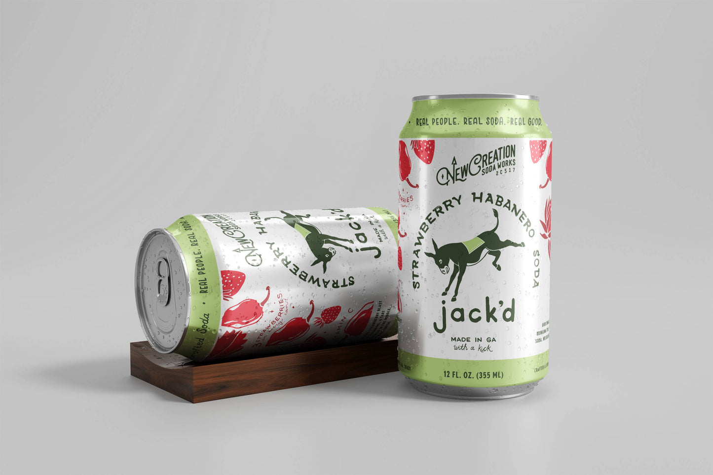 Jack'd Strawberry Habanero Soda (Case of 16)