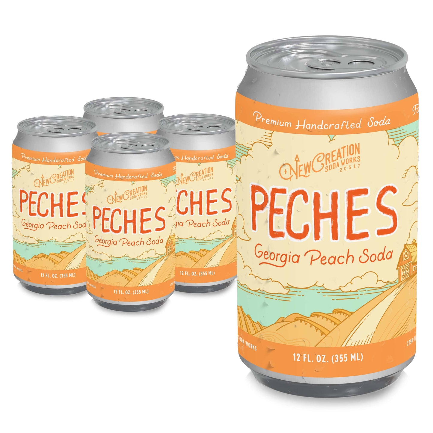 Peches Georgia Peach Soda (Case of 16)