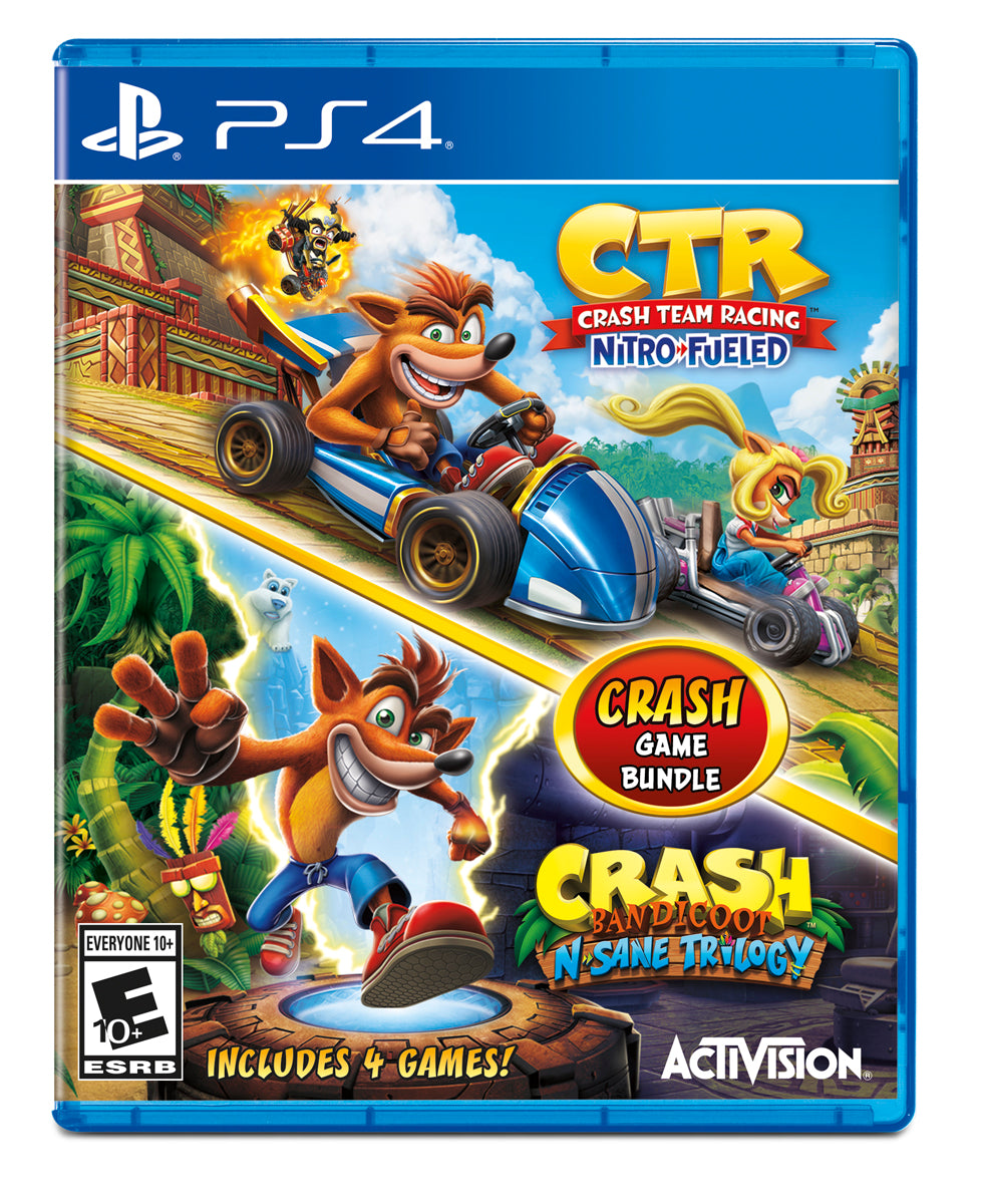 Crash Team Racing Nitro-Fueled + Crash Bandicoot N-Sane Trilogy Bundle - Playstation 4