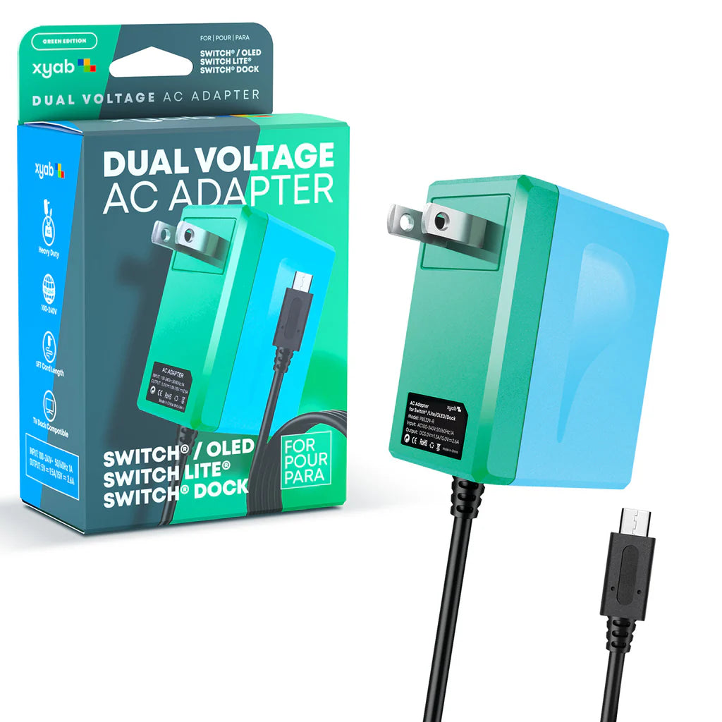 XYAB Power Adapter "Teal/Blue" - Nintendo Switch