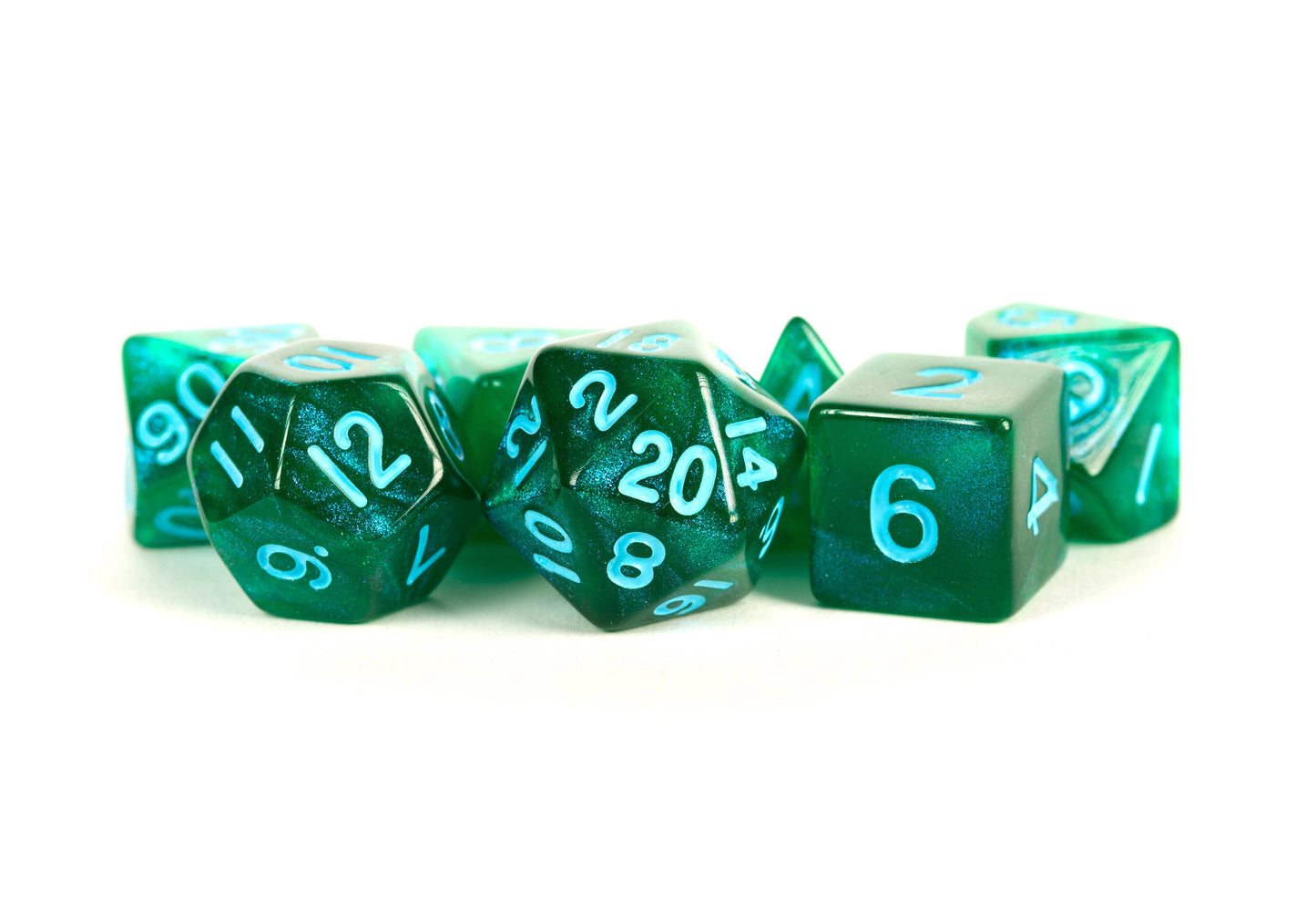 Stardust Acrylic Polyhedral Dice Set (8 Options)