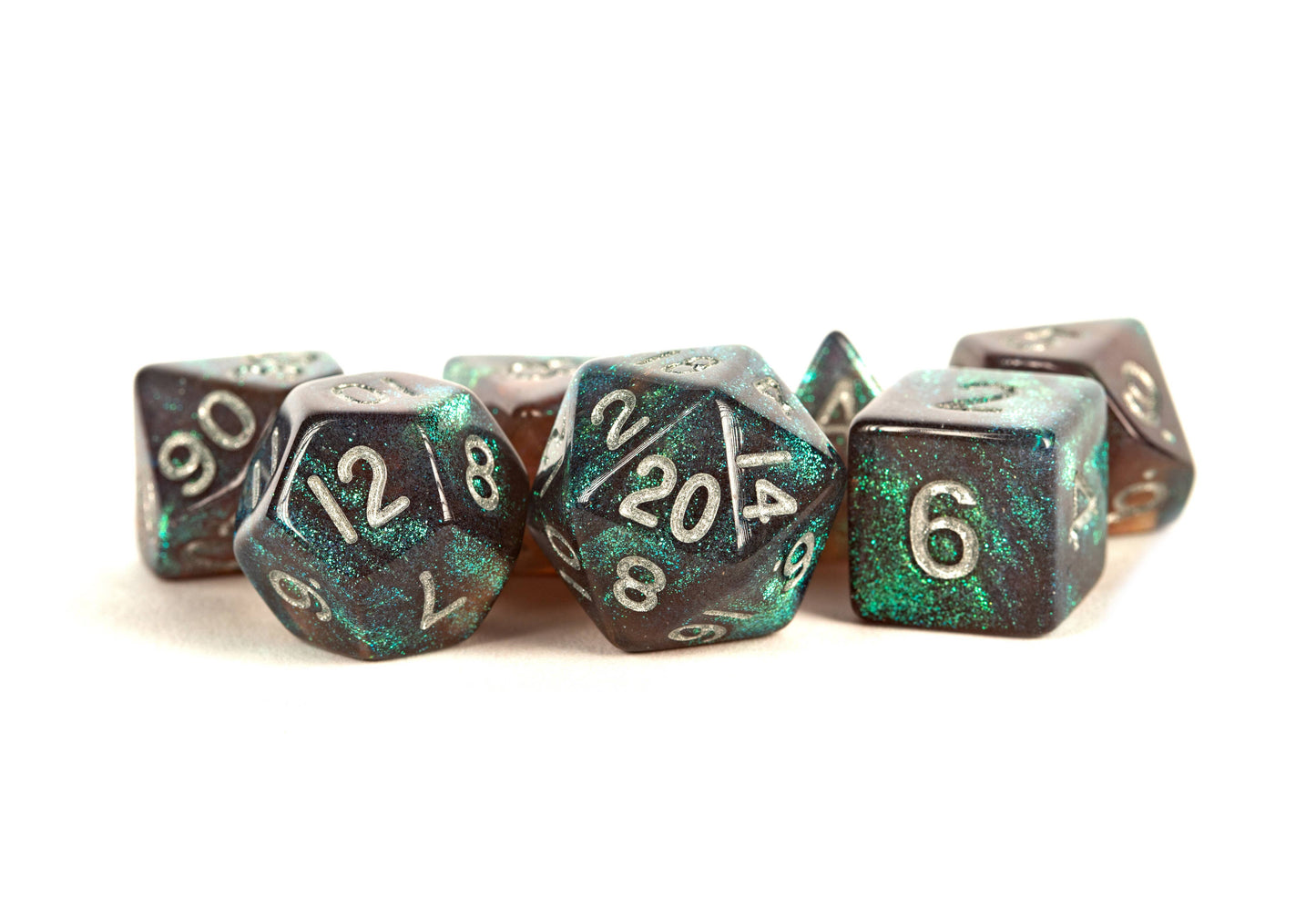 Stardust Acrylic Polyhedral Dice Set (8 Options)
