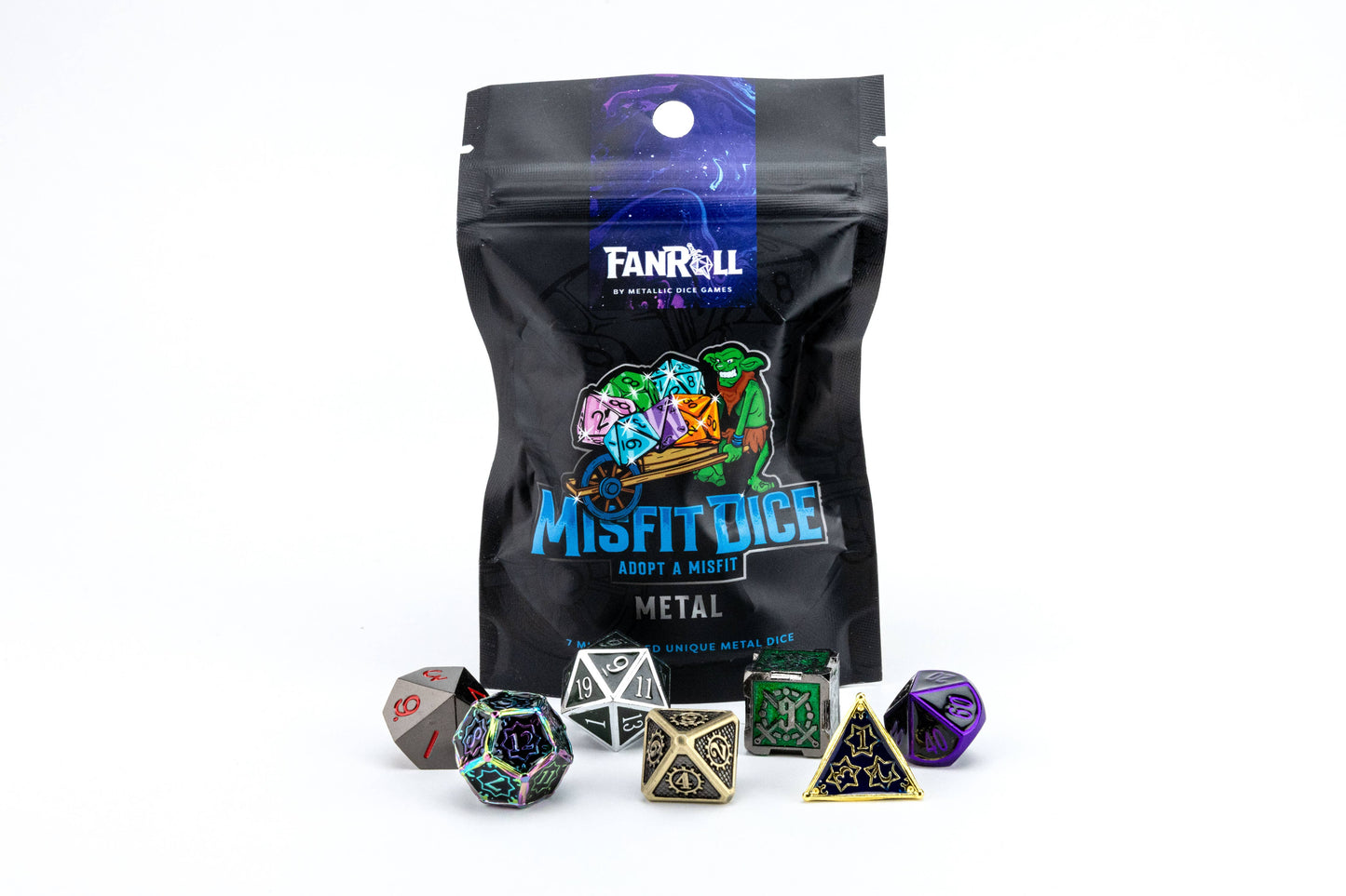 NEW: Misfit Metal Dice Set: Adopt A Misfit  (Blind Pack)