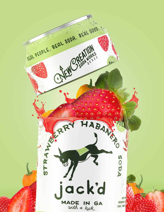 Jack'd Strawberry Habanero Soda (Case of 16)