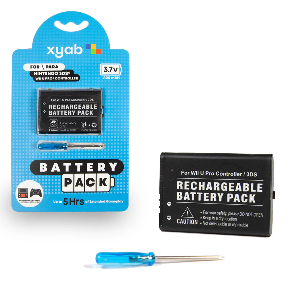 XYAB 3ds/Wii U Pro Controller Rechargeable Battery Pack - Nintendo 3DS
