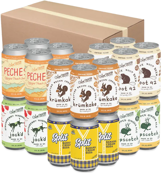 New Creation Soda products