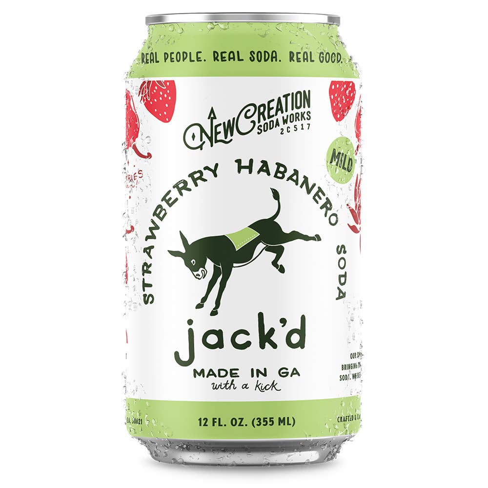 Jack'd Strawberry Habanero Soda (Case of 16)