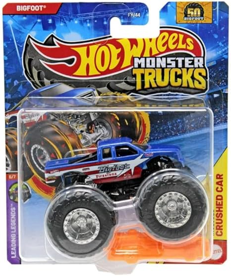 Hot Wheels Monster Trucks Bigfoot Leading Legends, 1:64 Scale Die-Cast Vehicle, Series 6/8