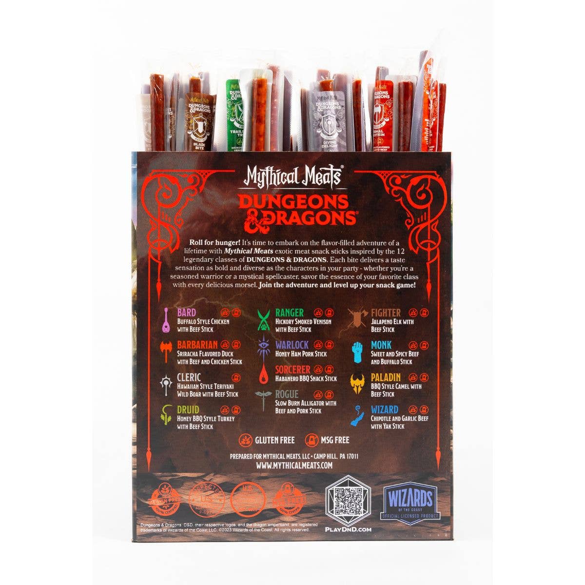12 Flavor DUNGEONS & DRAGONS® Starter Pack - 144 Sticks Per Display