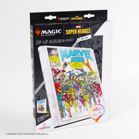 Magic: The Gathering Marvel Superheroes Zip-Up Album 18-Pocket (Marvel Age)