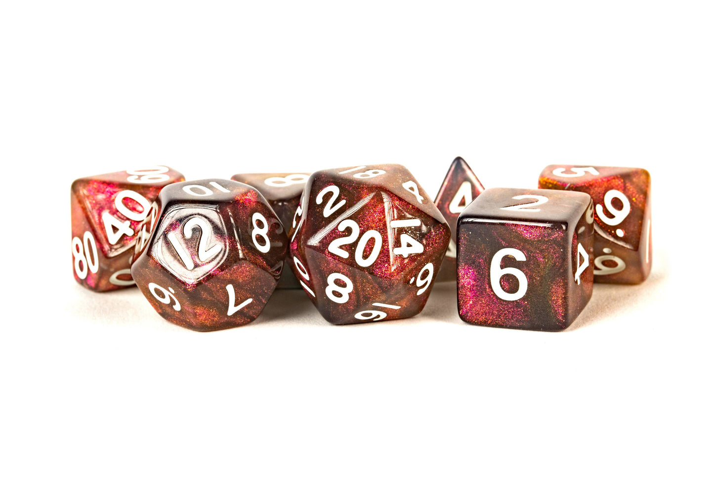Stardust Acrylic Polyhedral Dice Set (8 Options)