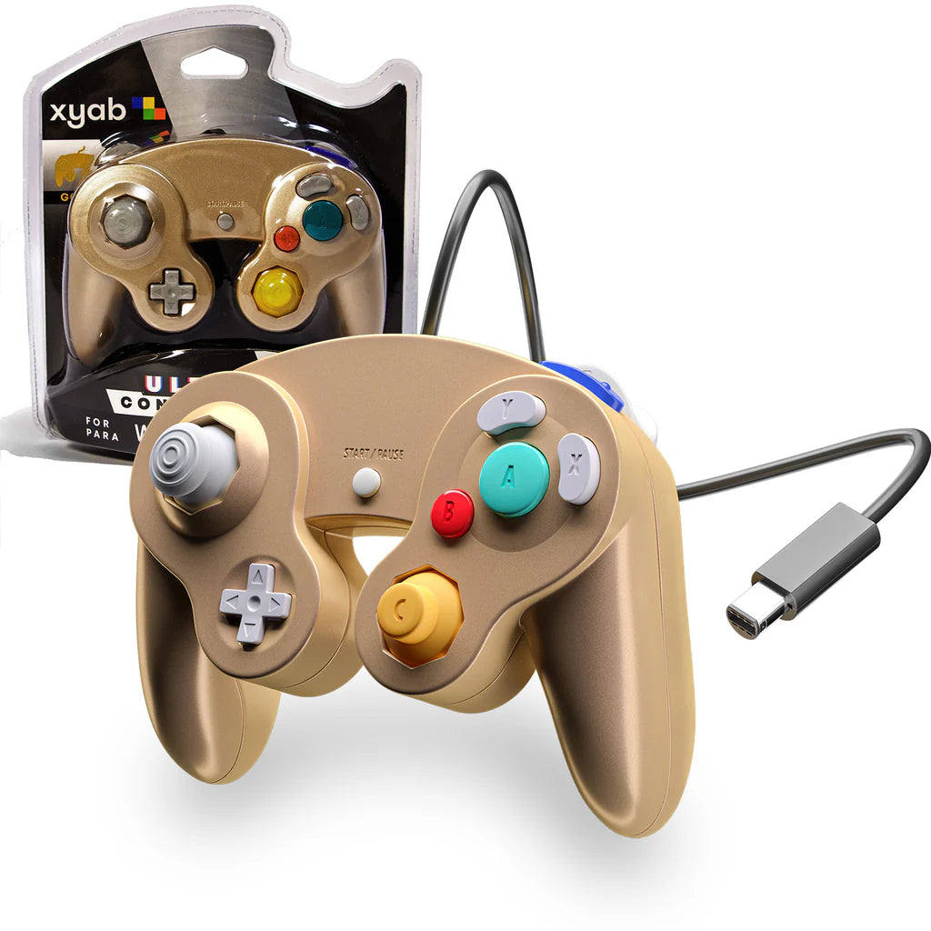 XYAB Golden Wired Controller - Gamecube