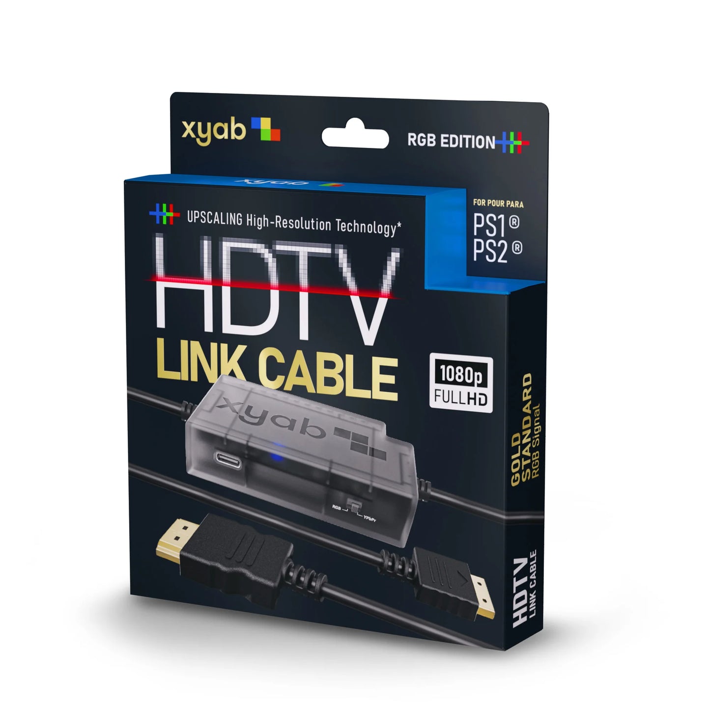 XYAB RGB+ HD Link Cable For Playstation 1/2 - Playstation 2