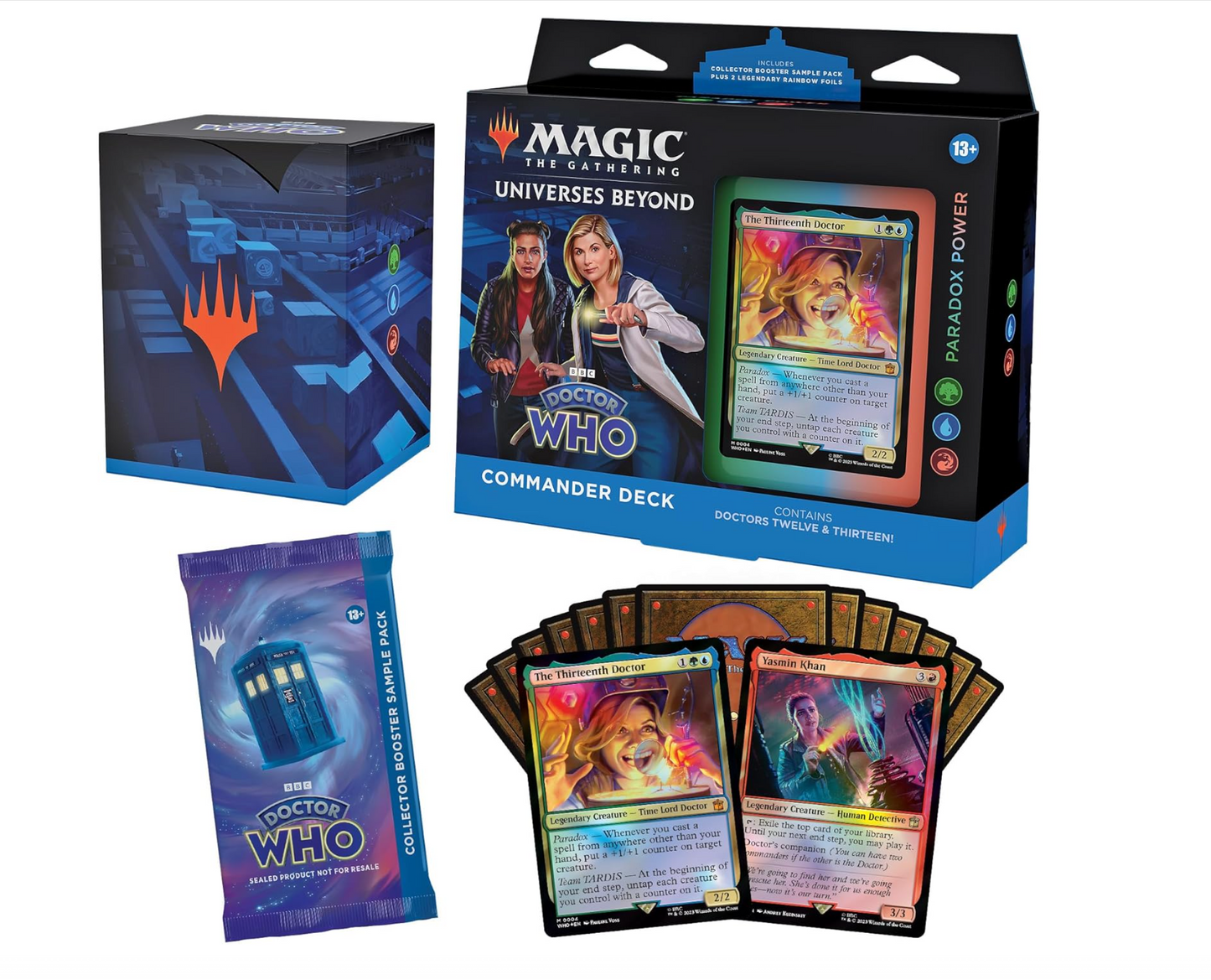 Magic The Gathering Doctor Who Commander Deck Bundle – Includes All 4 Decks (1 Masters of Evil, 1 Blast from The Past, 1 Timey-Wimey, and 1 Paradox Power Deck Set)