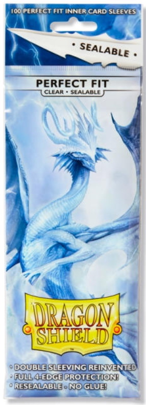 DRAGON SHIELDS - PERFECT FIT SEALABLE 100CT PACK - CLEAR