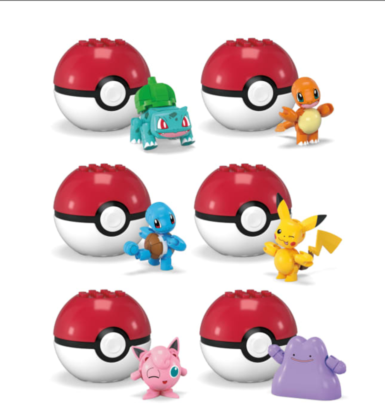 MEGA Pokémon Poké Ball Building Toy Kits With Action Figure For Kids