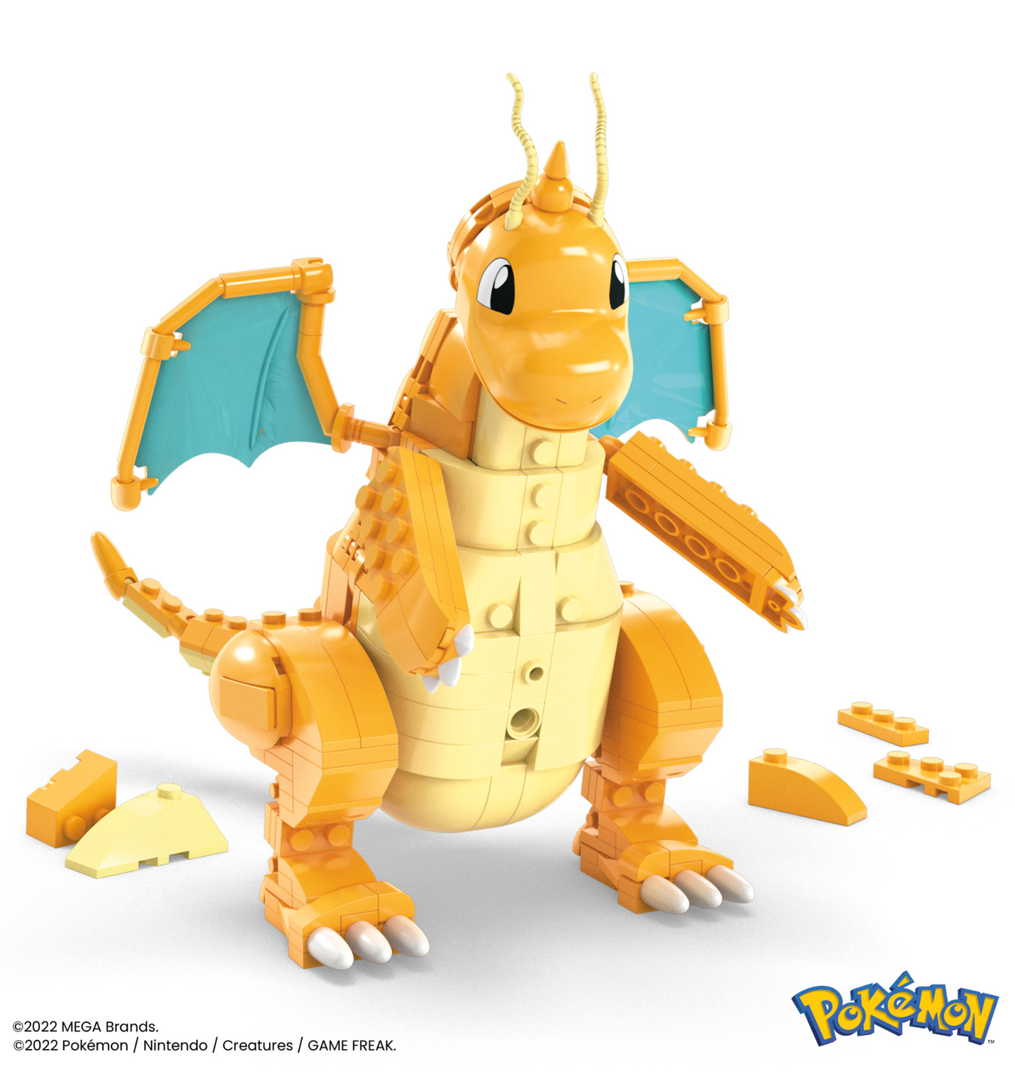MEGA Pokémon Building Toy Kit Dragonite (387 Pieces) With Motion For Kids