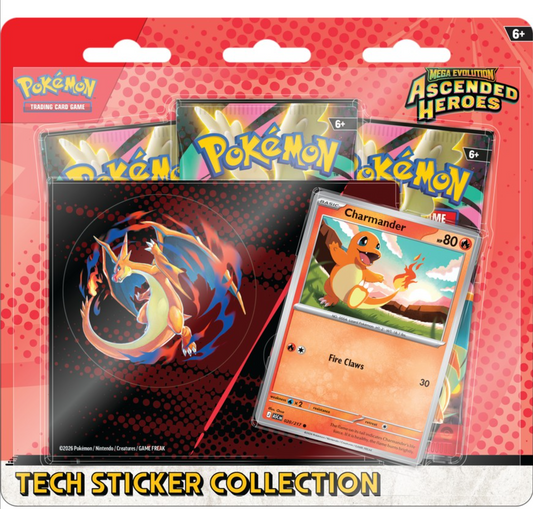 Pokemon Mega Evolutions 2.5 Ascended Heroes Tech Sticker Collection