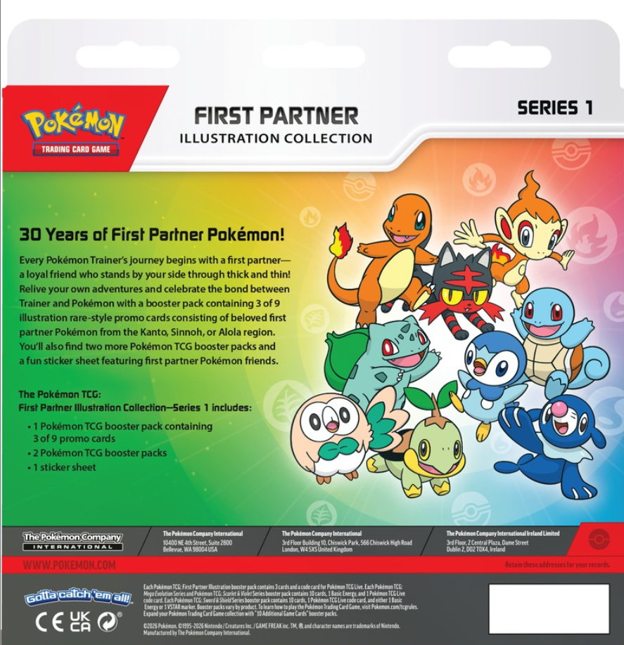 Pokemon: First Partner Illustration Collection - Series 1