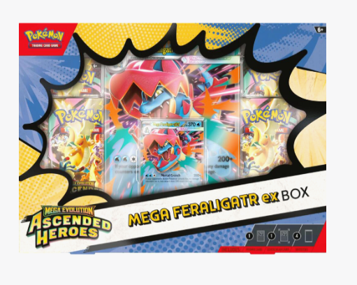 Pokemon TCG: Ascended Heroes Mega Feraligatr ex Box