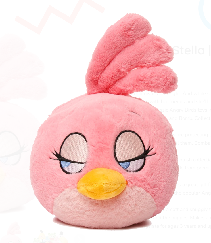 Angry Birds - Stella | Pink Bird Plush