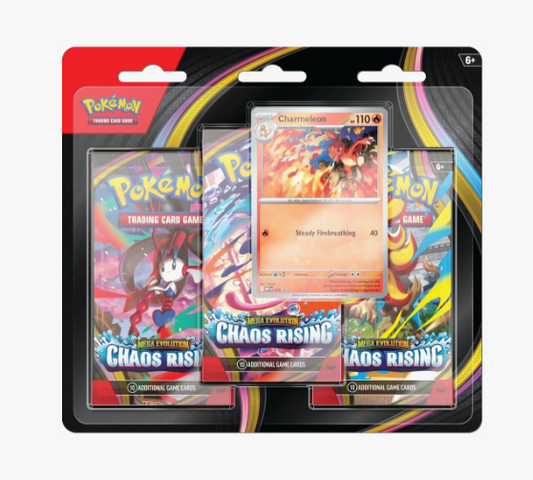 Pokemon TCG: Chaos Rising 3 Pack Blister [Charmeleon]