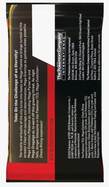 Pokemon TCG: Chaos Rising Booster Pack