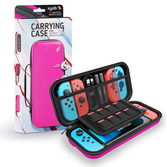 Pink Travel Hard Shell Carrying Case - Nintendo Switch