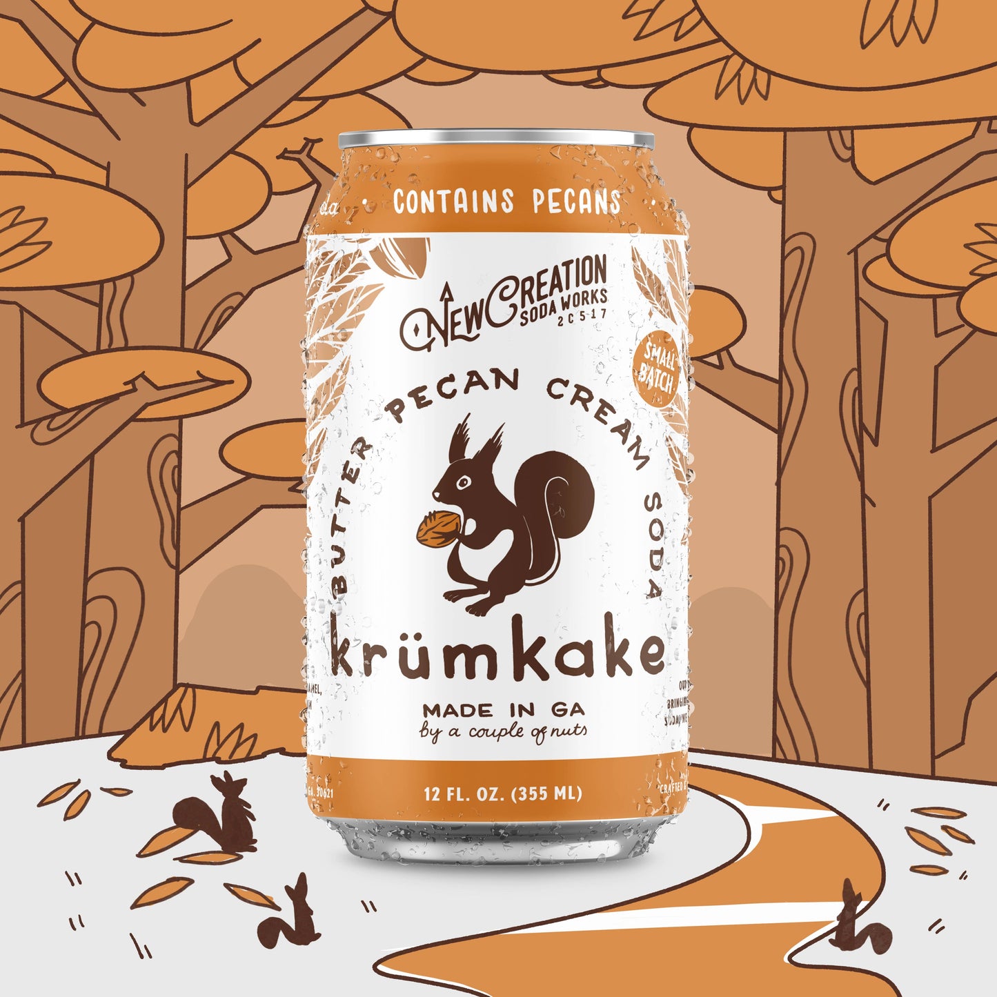 Krumkake Butter Pecan Cream Soda (Case of 16)