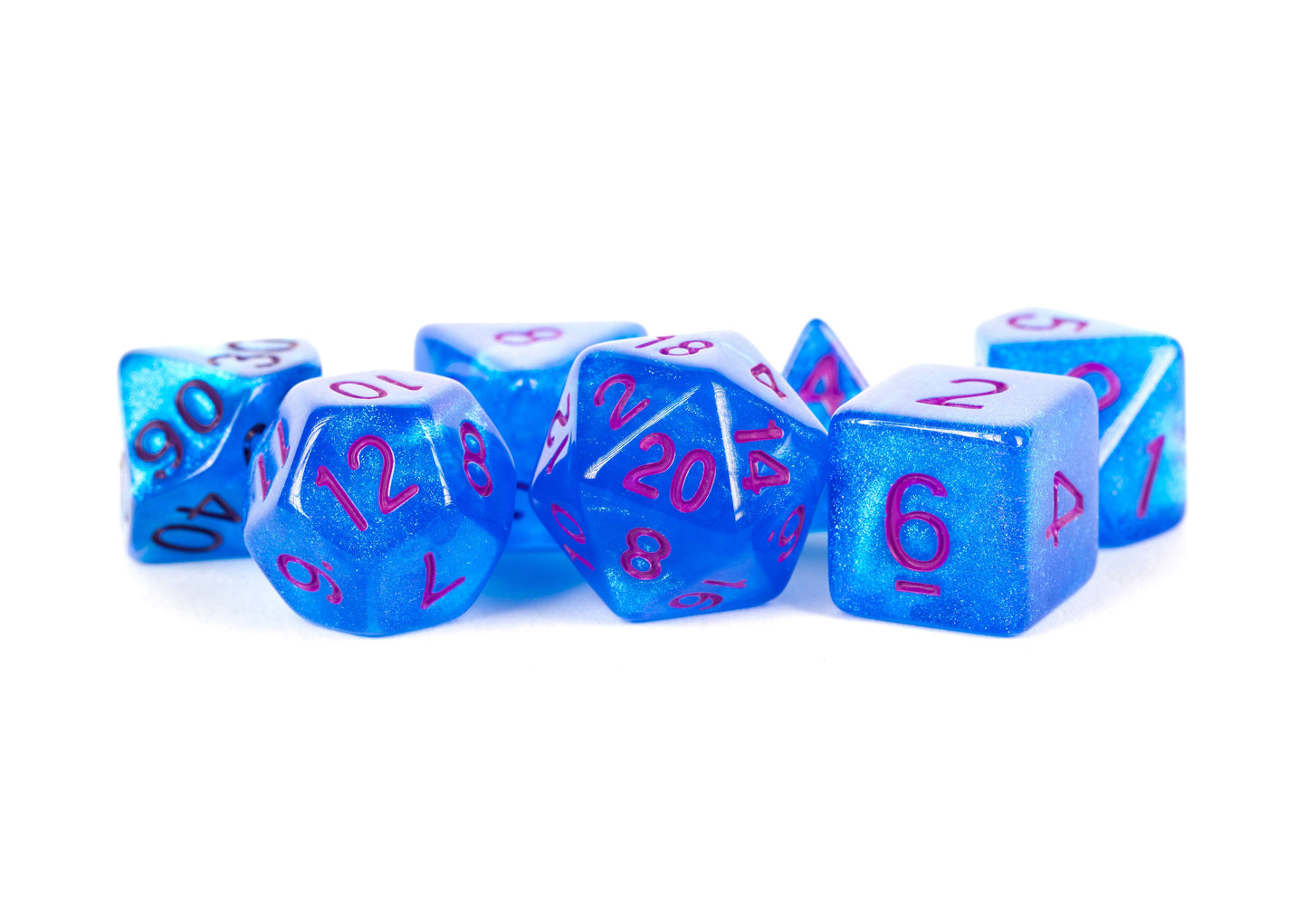 Stardust Acrylic Polyhedral Dice Set (8 Options)