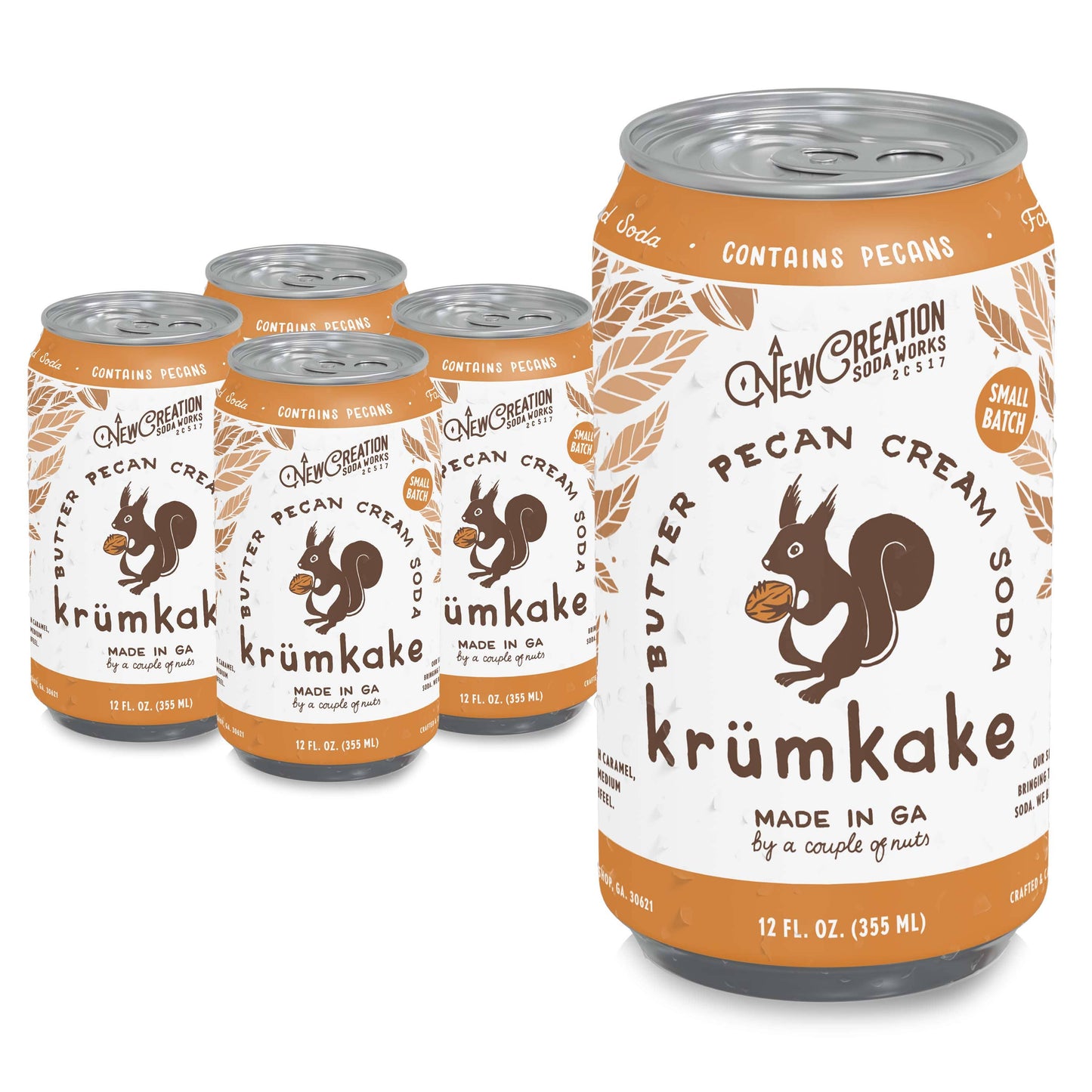 Krumkake Butter Pecan Cream Soda (Case of 16)