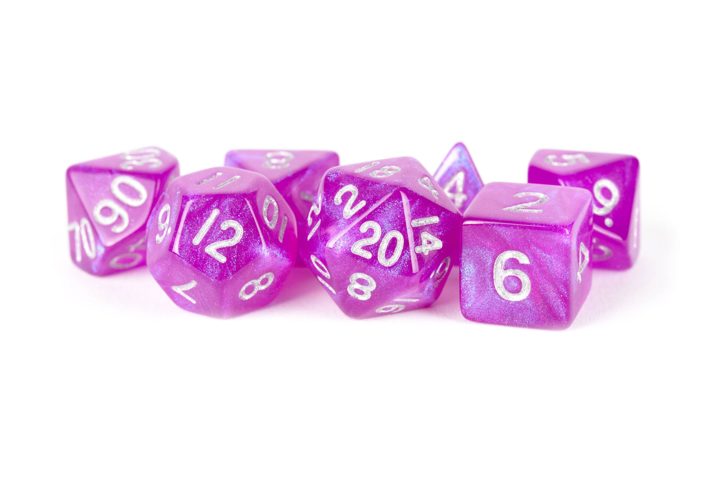 Stardust Acrylic Polyhedral Dice Set (8 Options)