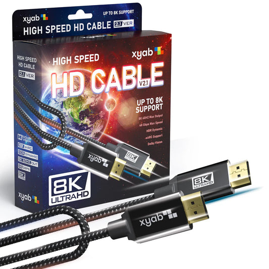 XYAB Universal HD 2.1 Ultra High Speed Cable - Playstation 4