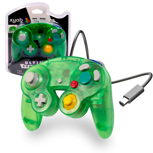 XYAB Clear Green Wired Controller - Gamecube