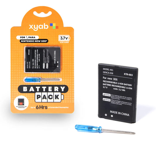 XYAB "New" 3ds Rechargeable Battery Pack - Nintendo 3DS
