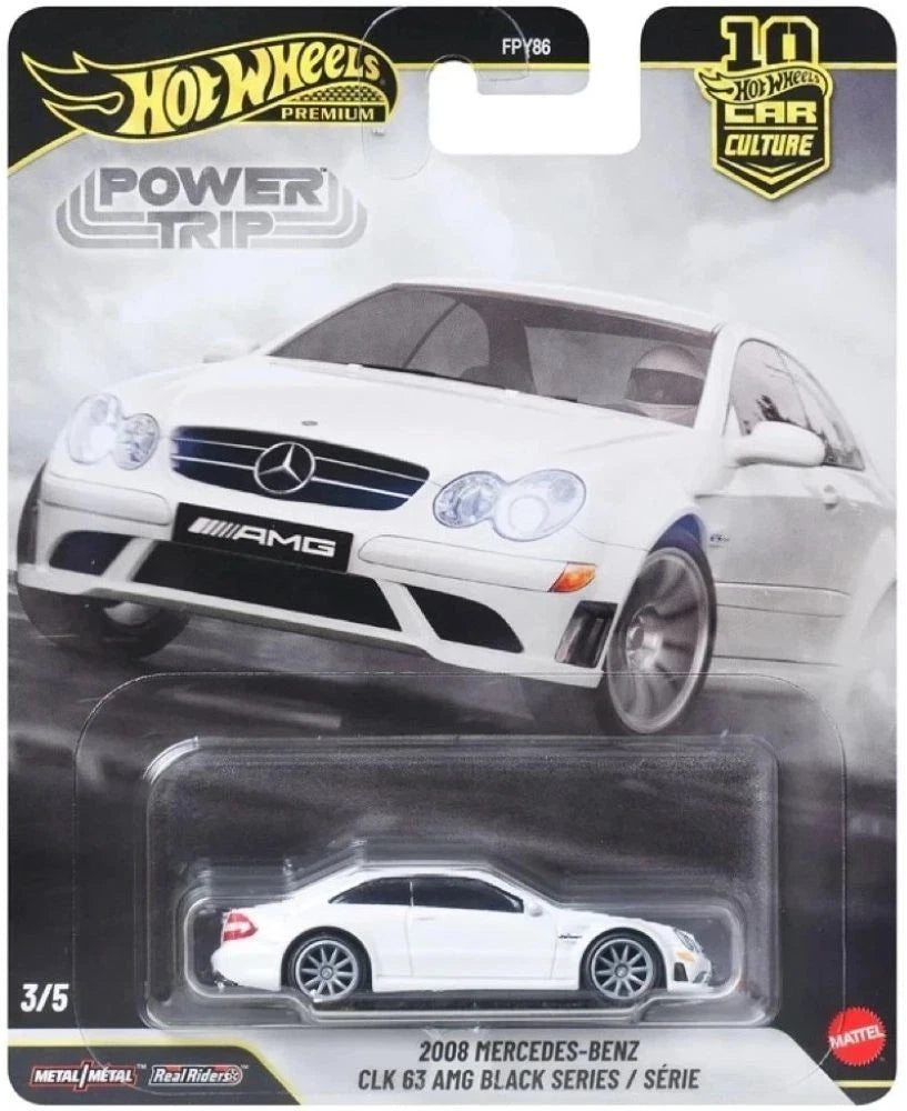 Hot Wheels Premium Power Trip 2008 Mercedes CLK 63 AMG #3/5 Car Culture FPY86