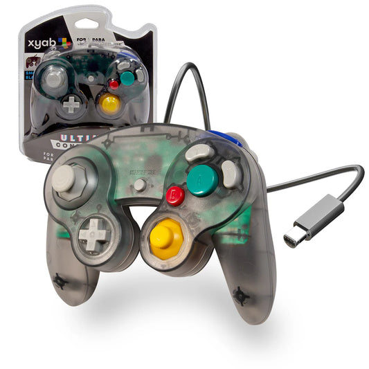 XYAB Clear Black Wired Controller - Gamecube